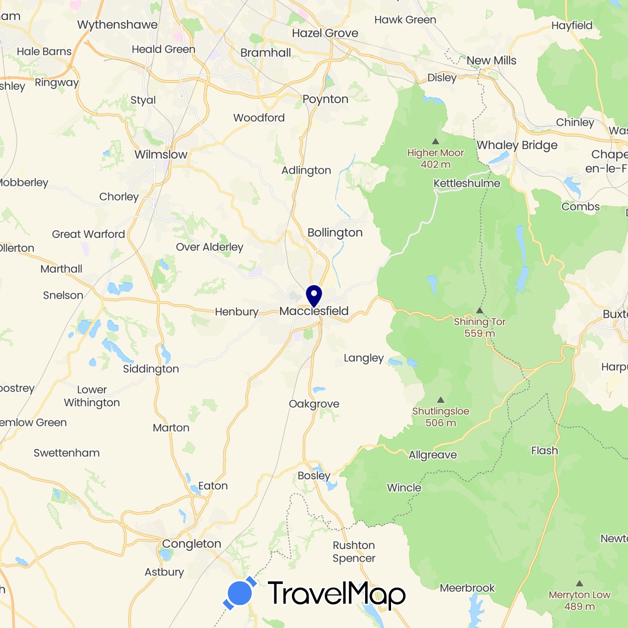 TravelMap itinerary: driving in United Kingdom (Europe)